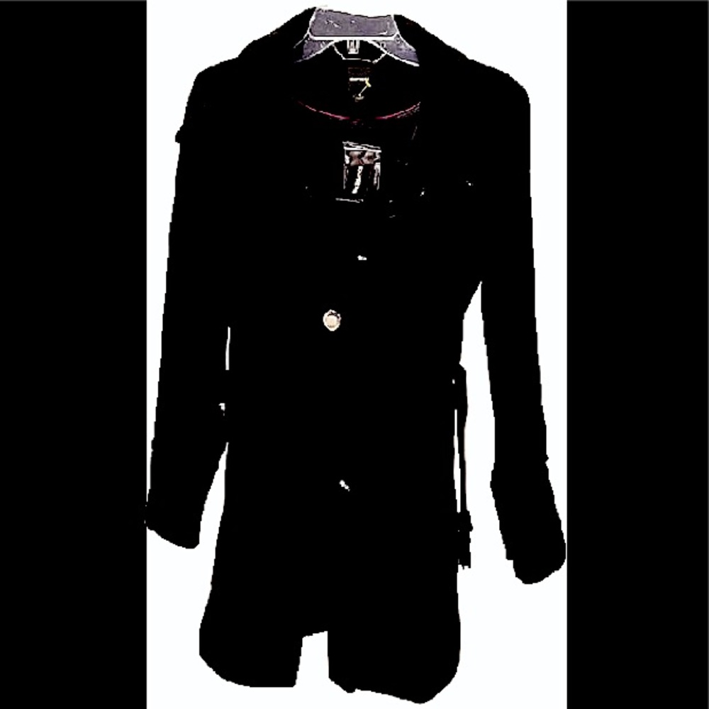 Black Wool Trenchcoat